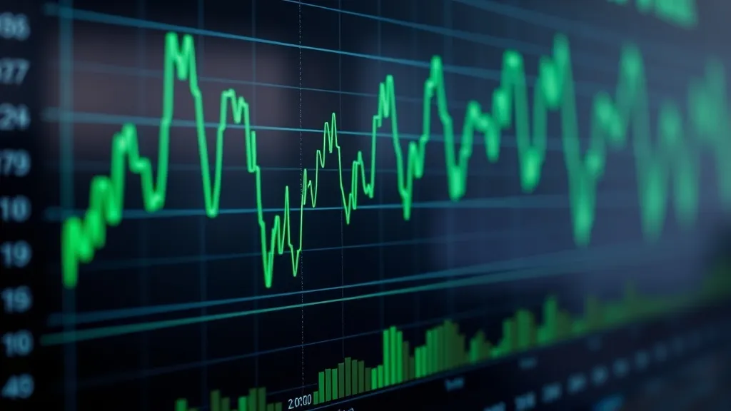 A highly detailed close-up of a digital financial dashboard