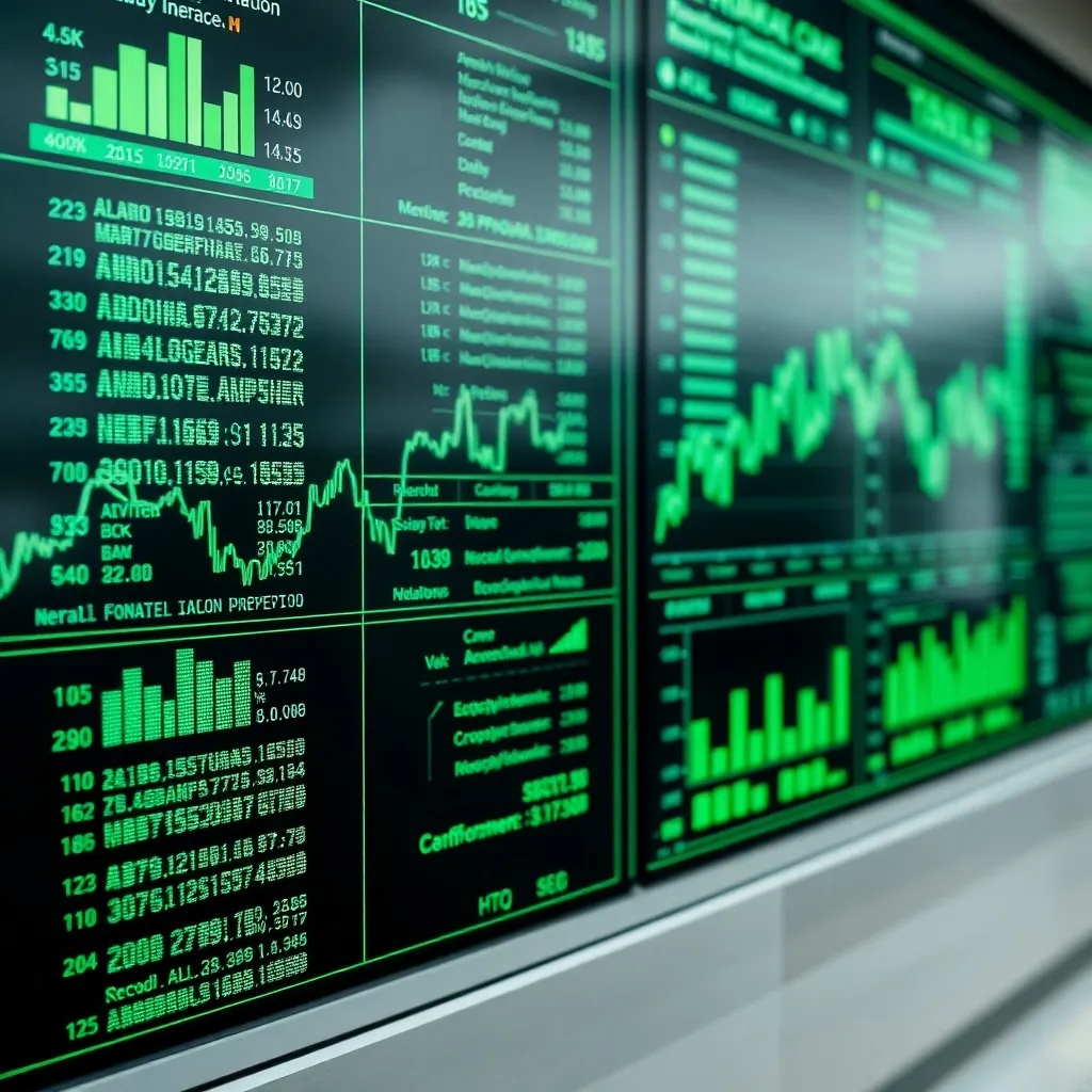 A professional close-up of a high-tech digital interface sho